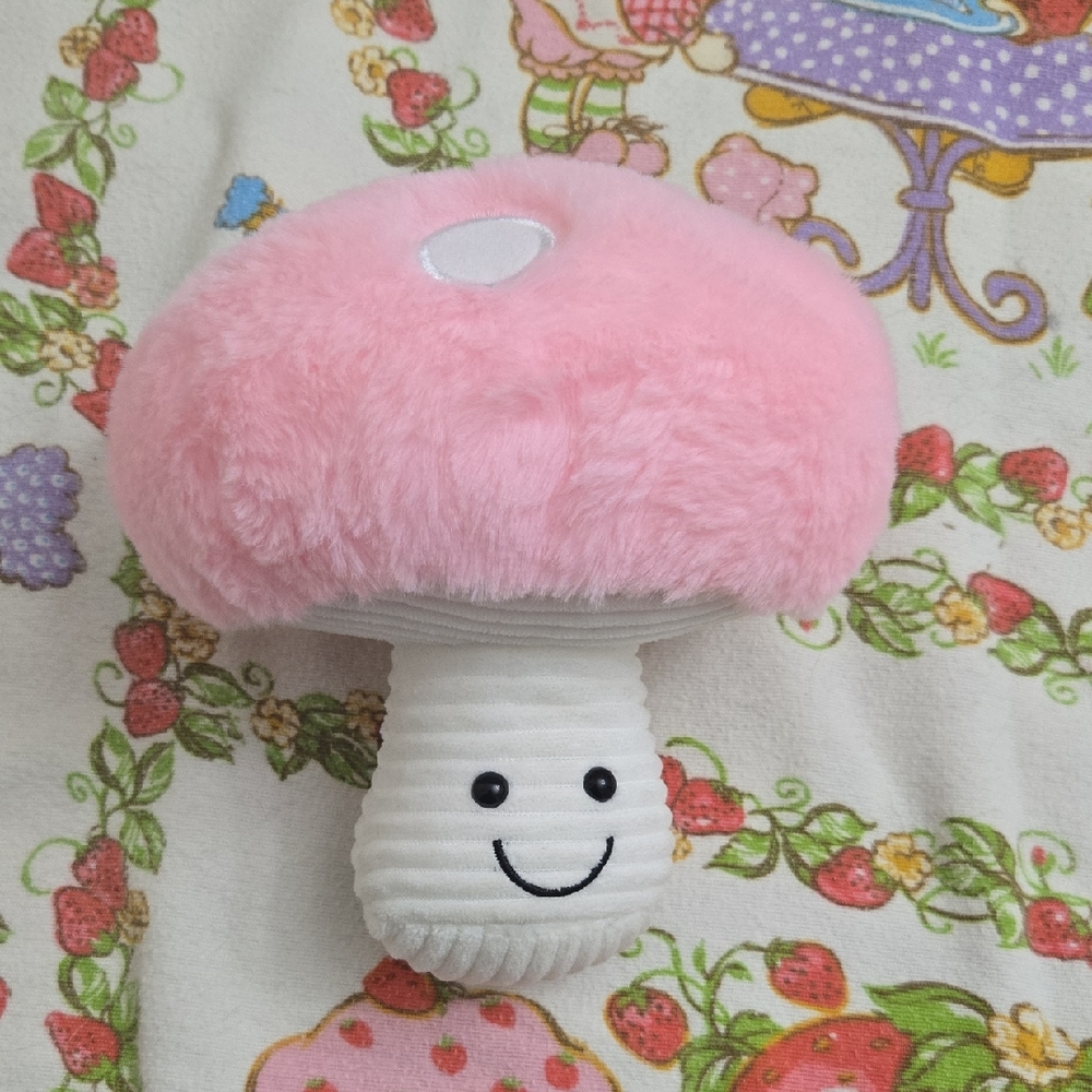 Ardene Pink Plush Mushroom Plush Toy